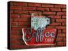Hot Coffee Shop Vintage-26April-Stretched Canvas