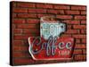 Hot Coffee Shop Vintage-26April-Stretched Canvas