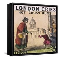 Hot Cross Buns!, Cries of London, C1840-TH Jones-Framed Stretched Canvas