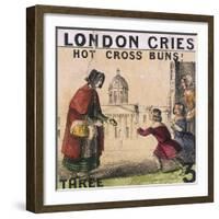 Hot Cross Buns!, Cries of London, C1840-TH Jones-Framed Giclee Print