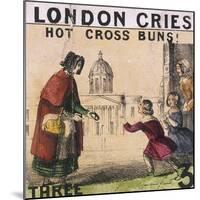Hot Cross Buns!, Cries of London, C1840-TH Jones-Mounted Giclee Print