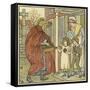 Hot Cross Buns-Walter Crane-Framed Stretched Canvas