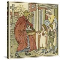 Hot Cross Buns-Walter Crane-Stretched Canvas