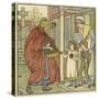 Hot Cross Buns-Walter Crane-Stretched Canvas