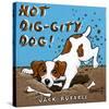 Hot Dig-Gity Dog-Janet Kruskamp-Stretched Canvas