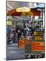 Hot Dog and Pretzel Stand, Manhattan, New York City, New York, USA-Amanda Hall-Mounted Photographic Print