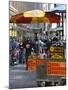 Hot Dog and Pretzel Stand, Manhattan, New York City, New York, USA-Amanda Hall-Mounted Photographic Print