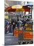 Hot Dog and Pretzel Stand, Manhattan, New York City, New York, USA-Amanda Hall-Mounted Photographic Print