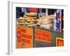 Hot Dog and Pretzel Stand, Manhattan, New York City, New York, USA-Amanda Hall-Framed Photographic Print