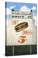 Hot Dog Billboard-null-Stretched Canvas