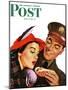 "Hot Dog for a Hot Date," Saturday Evening Post Cover, October 10, 1942-Al Moore-Mounted Giclee Print
