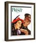 "Hot Dog for a Hot Date," Saturday Evening Post Cover, October 10, 1942-Al Moore-Framed Giclee Print