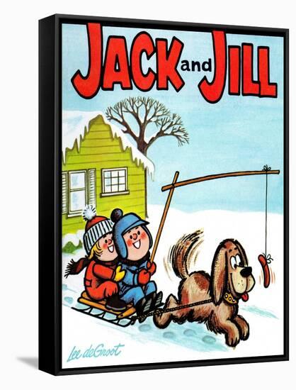 Hot Dog! - Jack and Jill, January 1965-Lee de Groot-Framed Stretched Canvas