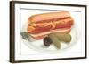 Hot Dog, Pickles, Olive-null-Framed Art Print