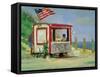 Hot Dog Stand-Sarah Butterfield-Framed Stretched Canvas