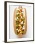 Hot Dog with Relish, Mustard, Ketchup and Onions-null-Framed Photographic Print