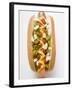 Hot Dog with Relish, Mustard, Ketchup and Onions-null-Framed Photographic Print