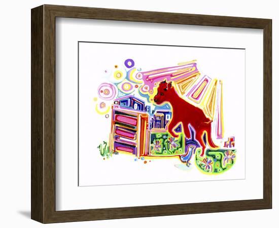 Hot Dog!-Josh Byer-Framed Giclee Print