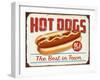 Hot Dogs Best in Town-Retroplanet-Framed Giclee Print