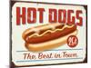 Hot Dogs Best in Town-Retroplanet-Mounted Giclee Print