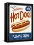 Hot Dogs Delicious-Retroplanet-Framed Stretched Canvas