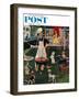 "Hot Dogs" Saturday Evening Post Cover, September 13, 1958-Ben Kimberly Prins-Framed Giclee Print