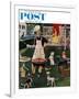 "Hot Dogs" Saturday Evening Post Cover, September 13, 1958-Ben Kimberly Prins-Framed Giclee Print