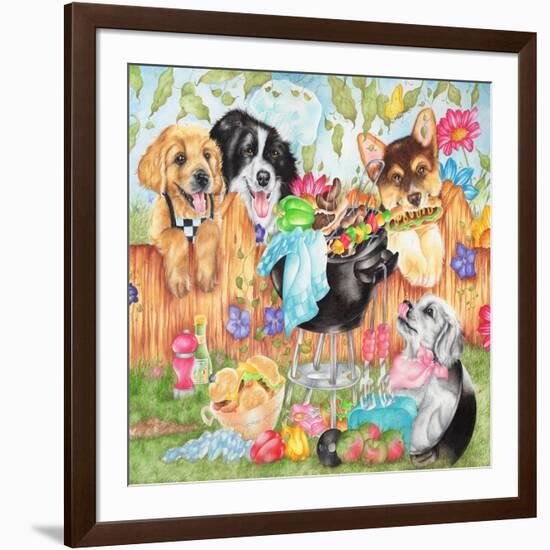 Hot Dogs-Karen Middleton-Framed Giclee Print