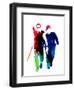 Hot Fuzz Watercolor-Lana Feldman-Framed Art Print