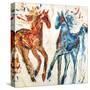 Hot Horse Cool Horse-Jodi Maas-Stretched Canvas