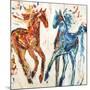 Hot Horse Cool Horse-Jodi Maas-Mounted Giclee Print