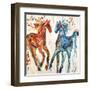 Hot Horse Cool Horse-Jodi Maas-Framed Giclee Print