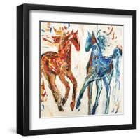 Hot Horse Cool Horse-Jodi Maas-Framed Giclee Print