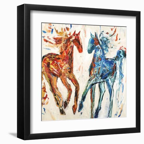 Hot Horse Cool Horse-Jodi Maas-Framed Giclee Print