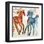 Hot Horse Cool Horse-Jodi Maas-Framed Giclee Print