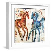 Hot Horse Cool Horse-Jodi Maas-Framed Giclee Print