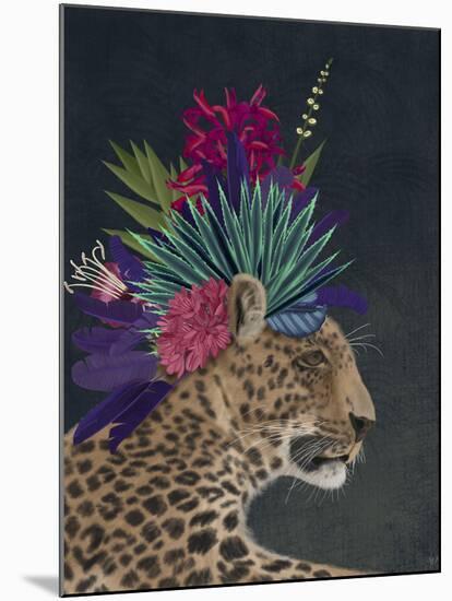 Hot House Leopard 1-Fab Funky-Mounted Art Print