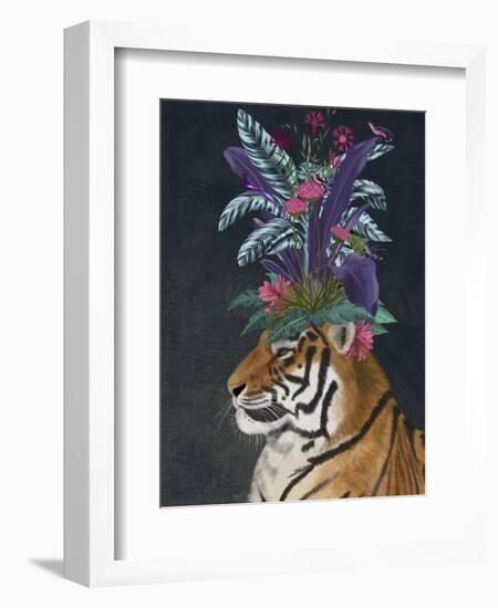 Hot House Tiger 2-Fab Funky-Framed Art Print