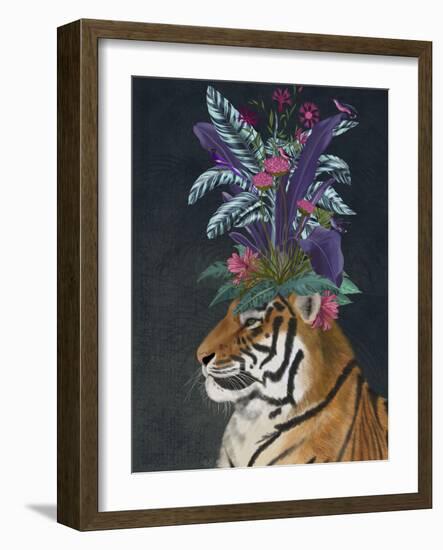 Hot House Tiger 2-Fab Funky-Framed Art Print