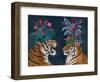 Hot House Tigers, Pair, Dark-Fab Funky-Framed Art Print