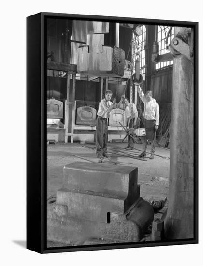 Hot Iron Ready for Forging, J Beardshaw and Sons, Sheffield, South Yorkshire, 1963-Michael Walters-Framed Stretched Canvas