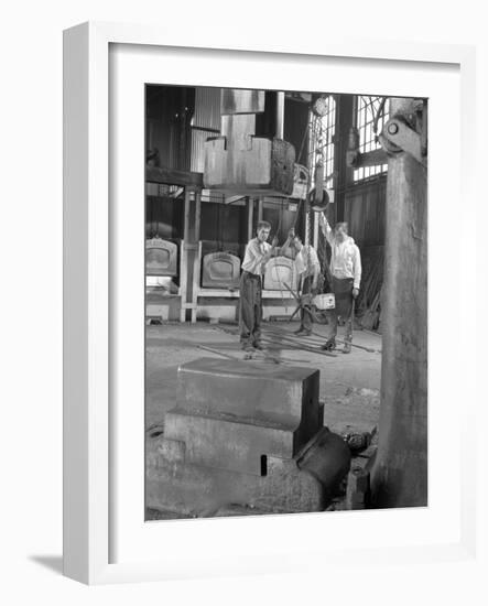 Hot Iron Ready for Forging, J Beardshaw and Sons, Sheffield, South Yorkshire, 1963-Michael Walters-Framed Photographic Print