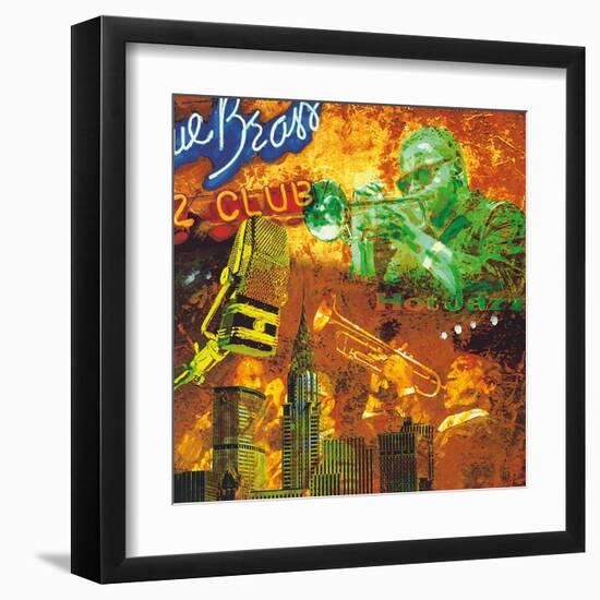 Hot jazz-Tyler Burke-Framed Art Print