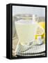 Hot Lemon with Sugar Cubes, Lemons in Background-Kai Schwabe-Framed Stretched Canvas