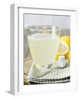 Hot Lemon with Sugar Cubes, Lemons in Background-Kai Schwabe-Framed Photographic Print