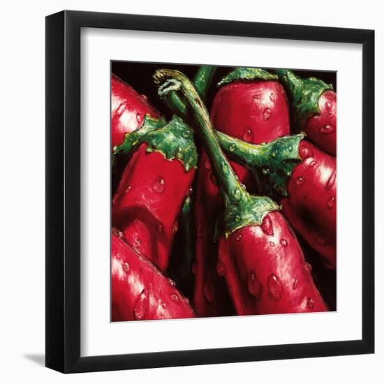 Hot Peppers-null-Framed Art Print