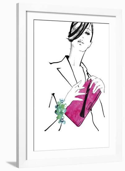 Hot Pink Bag-Johanna Fernihough-Framed Giclee Print