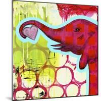 Hot Pink Elephant-Jennifer McCully-Mounted Giclee Print