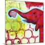 Hot Pink Elephant-Jennifer McCully-Mounted Giclee Print