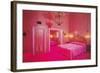 Hot Pink Fantasy Bedroom-null-Framed Art Print